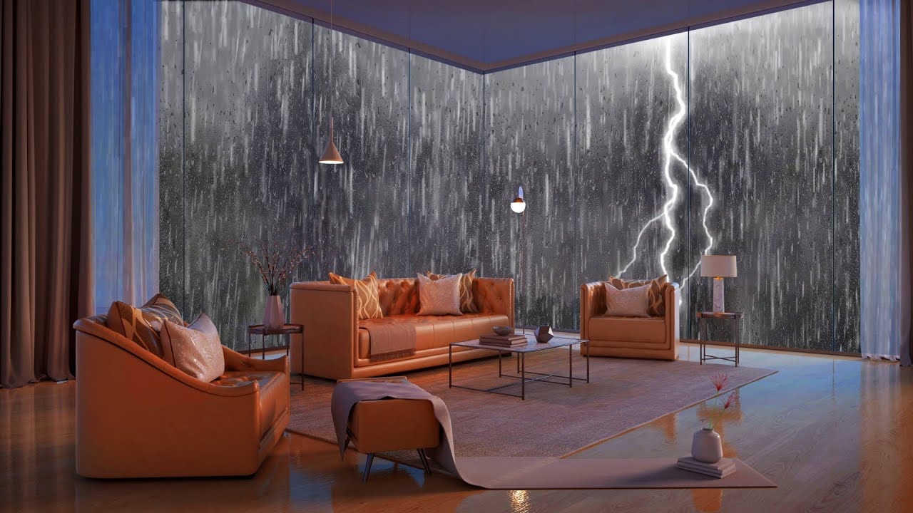 Sonido de Lluvia Con Truenos ⛈ Sonidos de Lluvia y Truenos para Dormir, Relajarse (Parte 5)