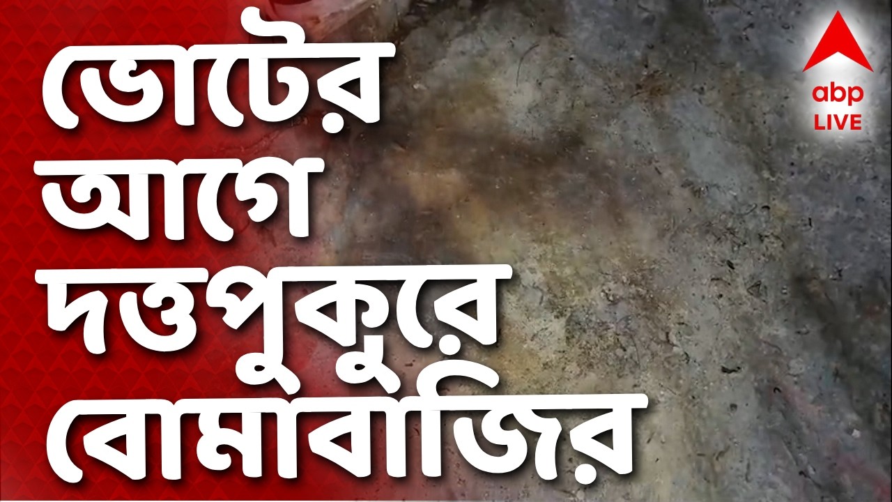 Election News |ভোটের আগে, উত্তর ২৪ পরগনার দত্তপুকুরে বোমাবাজির অভিযোগ I ABP Ananda Live I Voter List