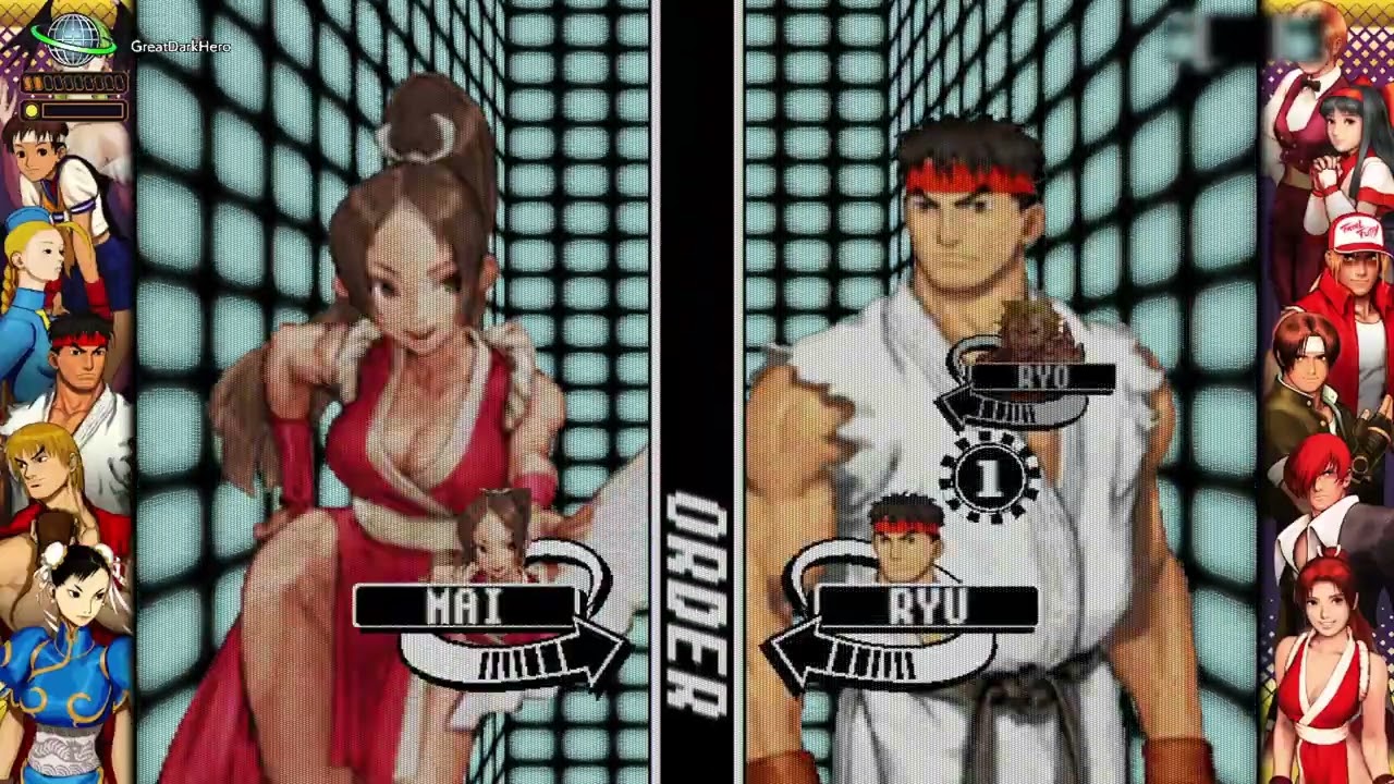 Capcom vs SNK Pro Kyo / Mai (Me) vs Ryu / Ryo Ranked Match