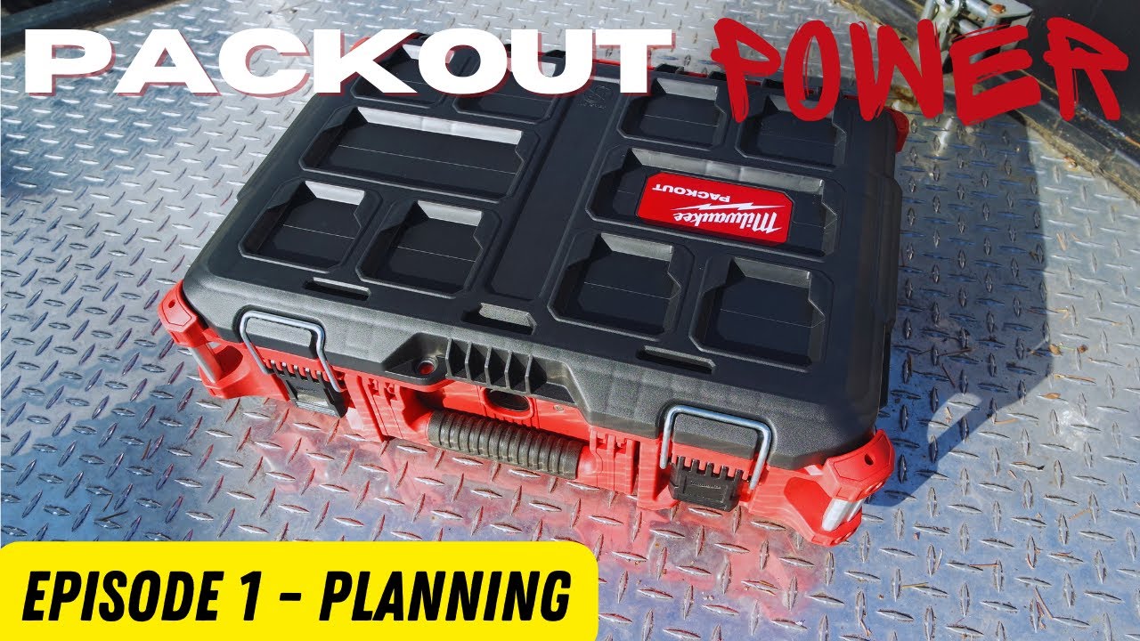 DESIGNING a DIY Milwaukee PACKOUT Portable Power Inverter Project / Packout Power Ep. 1 - Planning