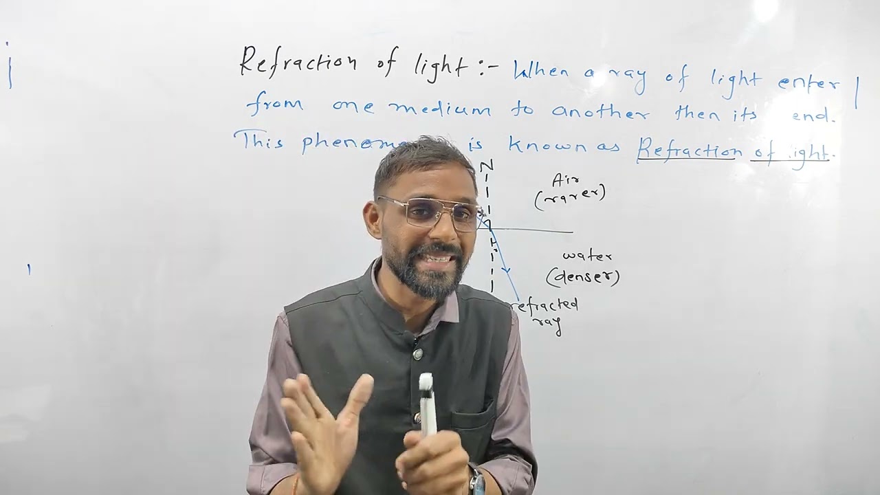 🔦 Class 10 Science | Refraction of Light प्रकाश का परावर्तन | 