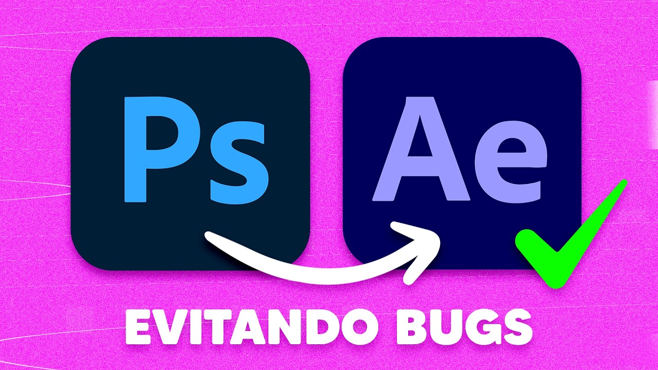 Como IMPORTAR arquivos do PHOTOSHOP para o AFTER EFFECTS