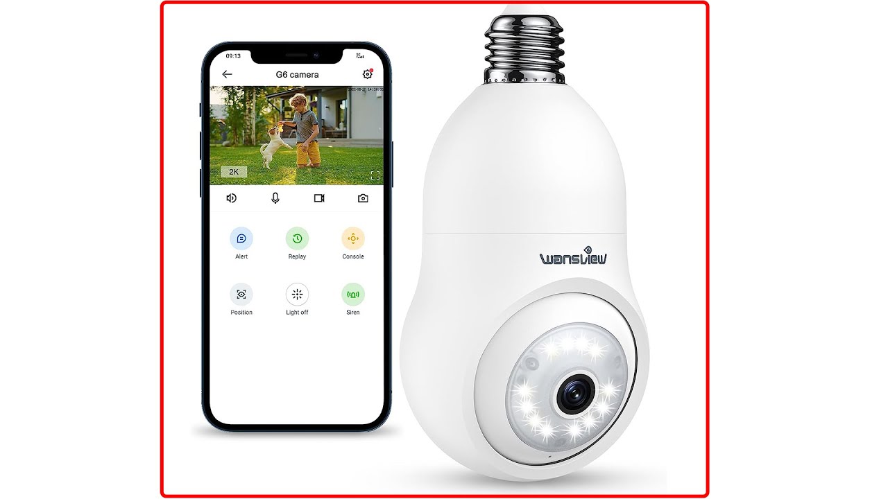 Caméra ampoule - Wansview G6 - actuellement à 19,45€ !