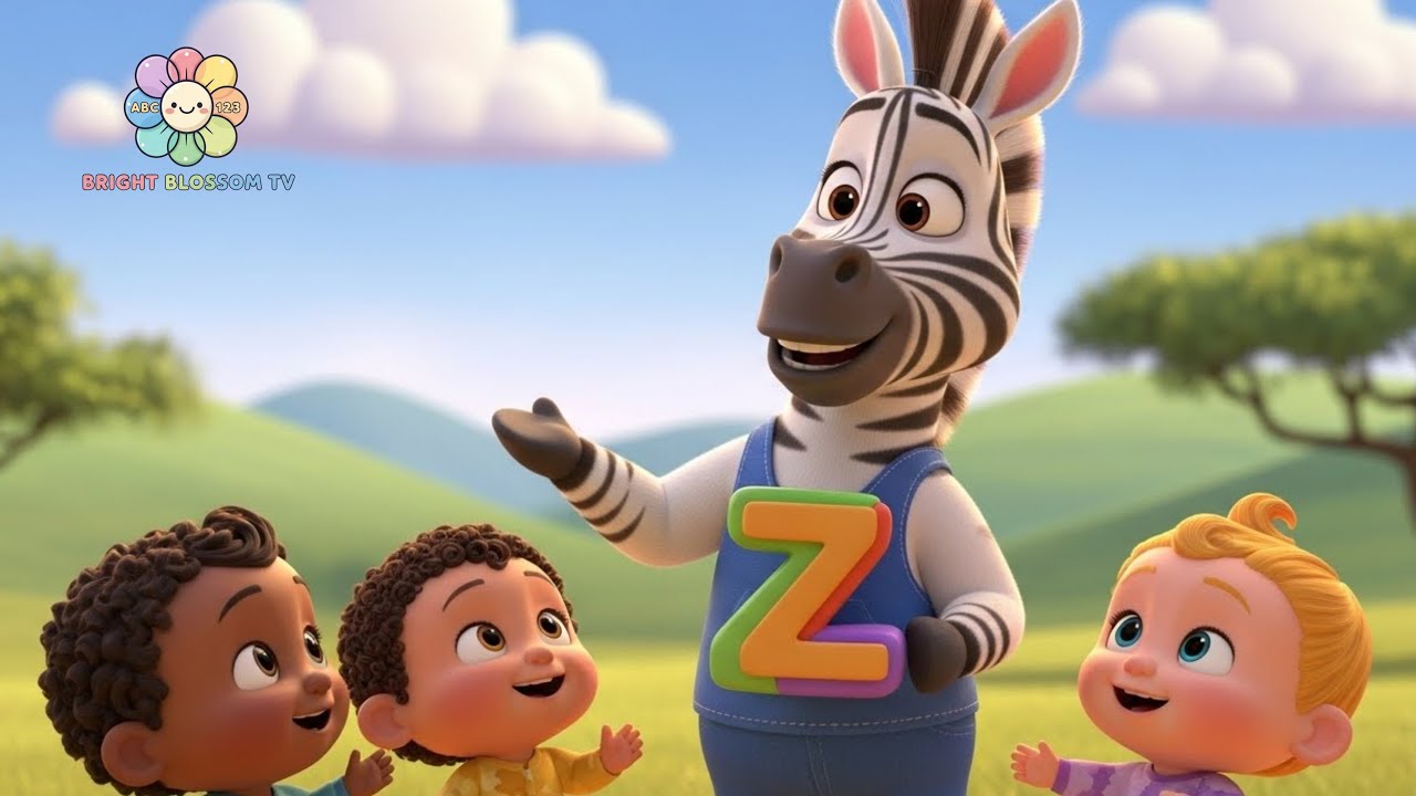 Z for Zebra  ABC Alphabet Learning  Preschool Kids