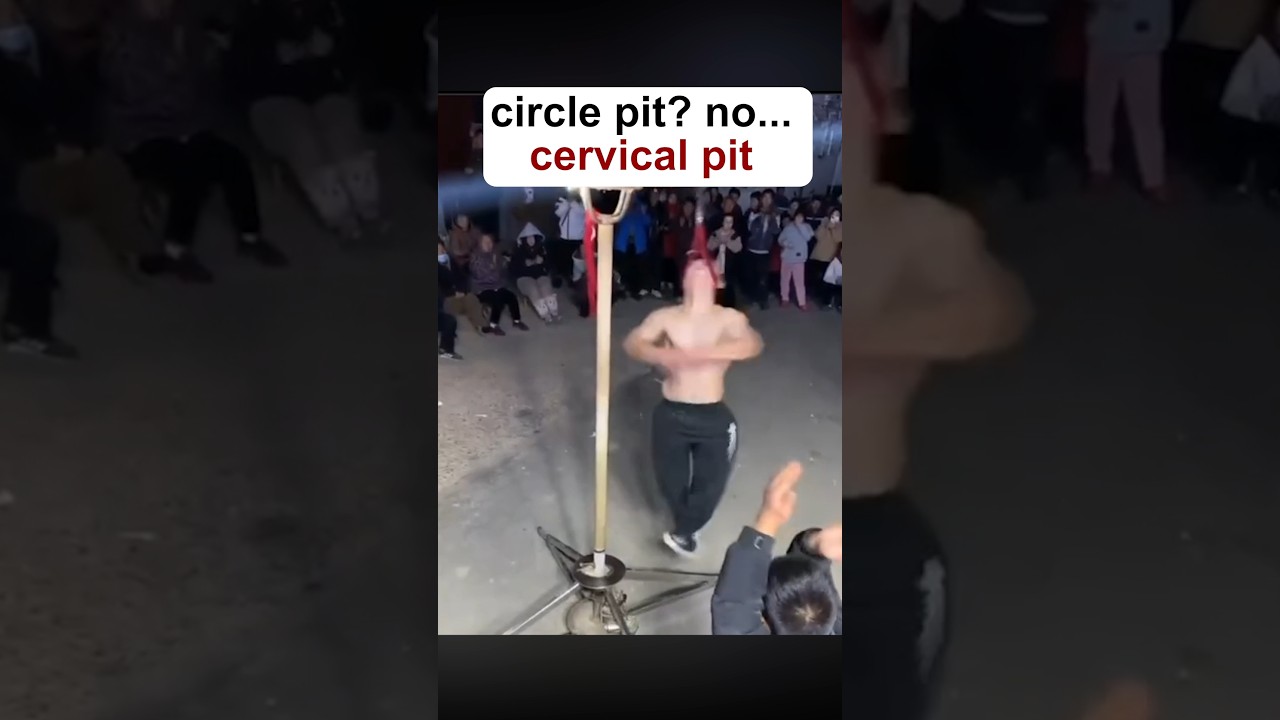 Circle Pit? No. Cervical Pit 😵💫 #circlepit #metalmemes #metal #metalhead #metalcore #metalmeme