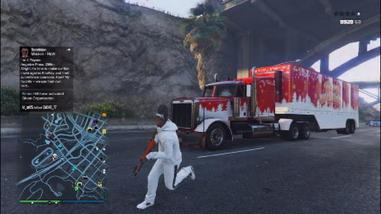 GTA 5 ONLINE #1- Going After The Christmas Holiday Hauler Truck 
