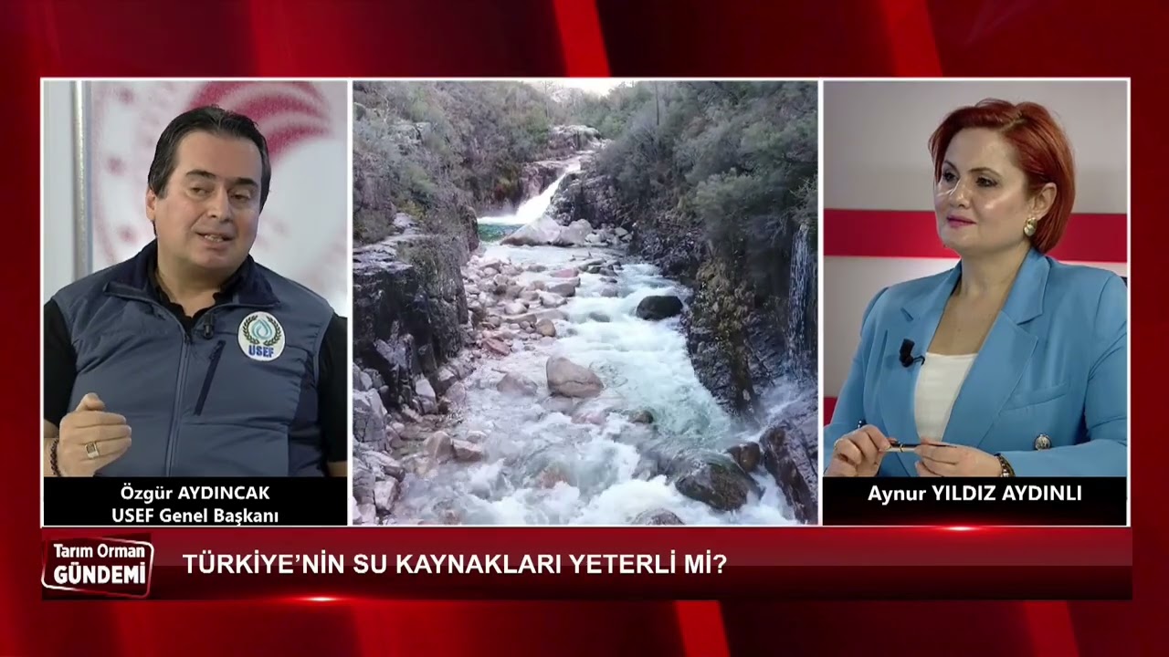  Tarım TV ekranlarında su, tarım ve gelecek üzerine konuşma fırsatı buldum.