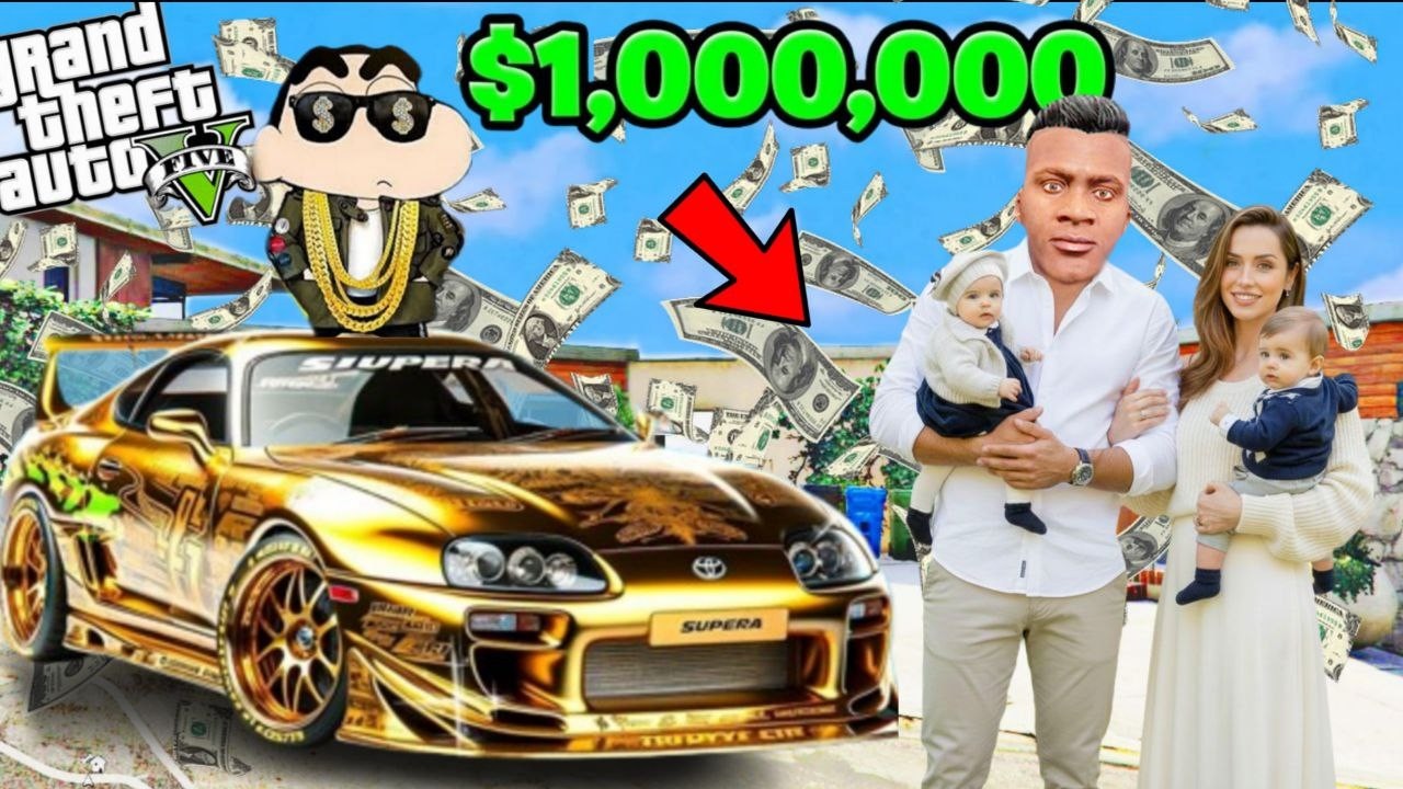 FRANKLIN TOUCH ANYTHING BECOME GOLD || EVERYTHING IS FREE IN GTA 5 | FRANKLIN KI SHAADI | SNAKERIFLE