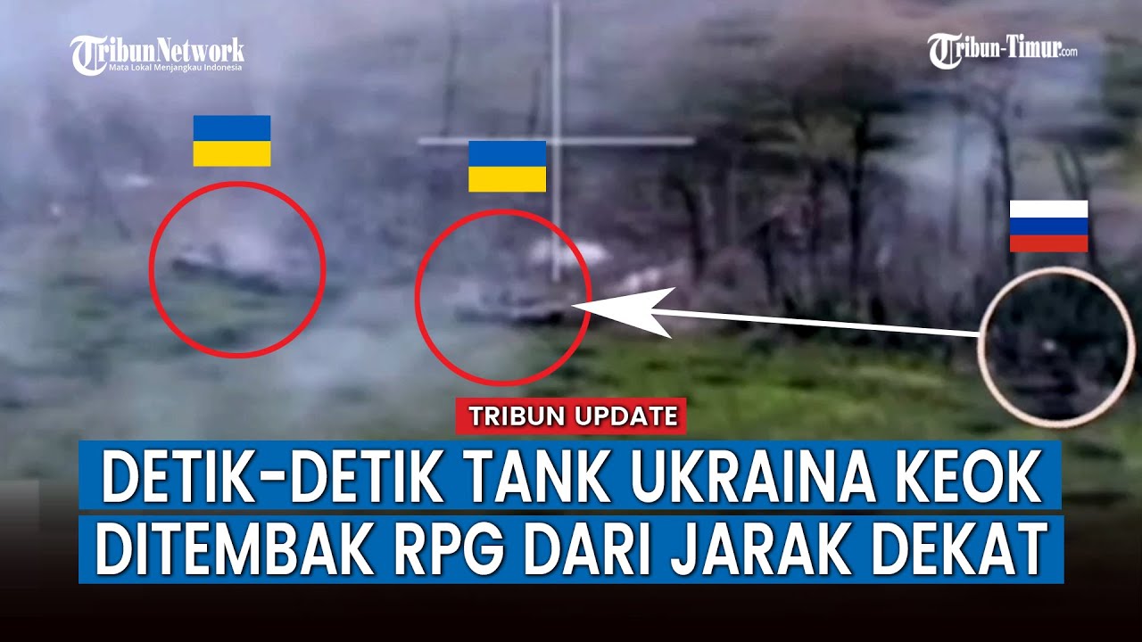 Tank Ukraina Keok, Ditembak RPG Rusia dari Jarak Dekat