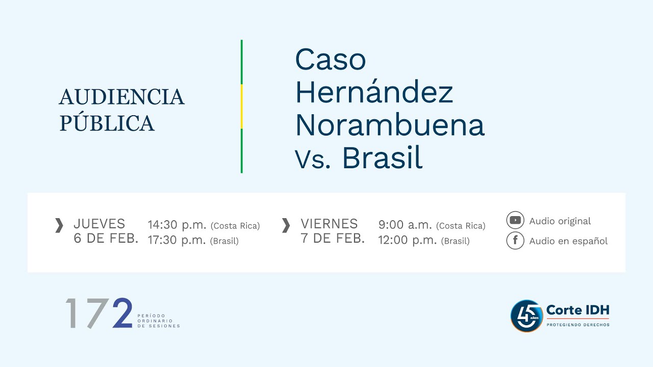 Audiencia Pública Caso Hernández Norambuena Vs. Brasil