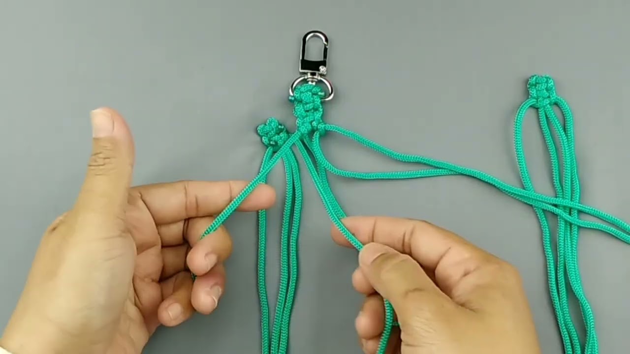 LLavero de tortuga en macramé - Tutorial