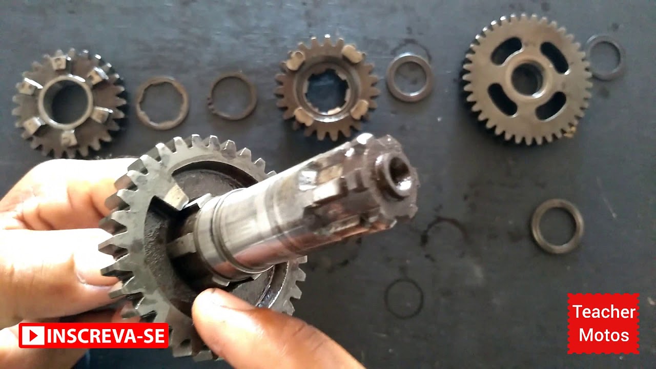 PARTE 2 CAIXA DE MARCHAS MOTOR YBR/XTZ 125 YAMAHA