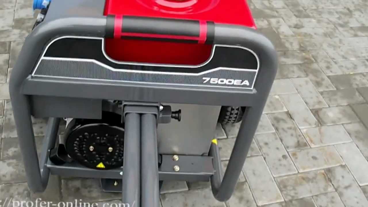 Запуск и остановка Briggs&Stratton 7500EA