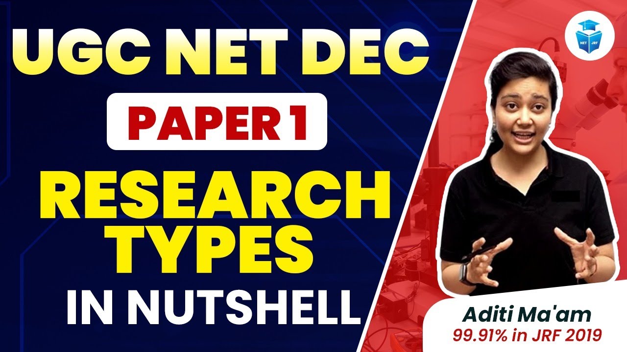 UGC NET December 2023 | Research Aptitude NTA NET | Research Types by Aditi Mam | JRFAdda