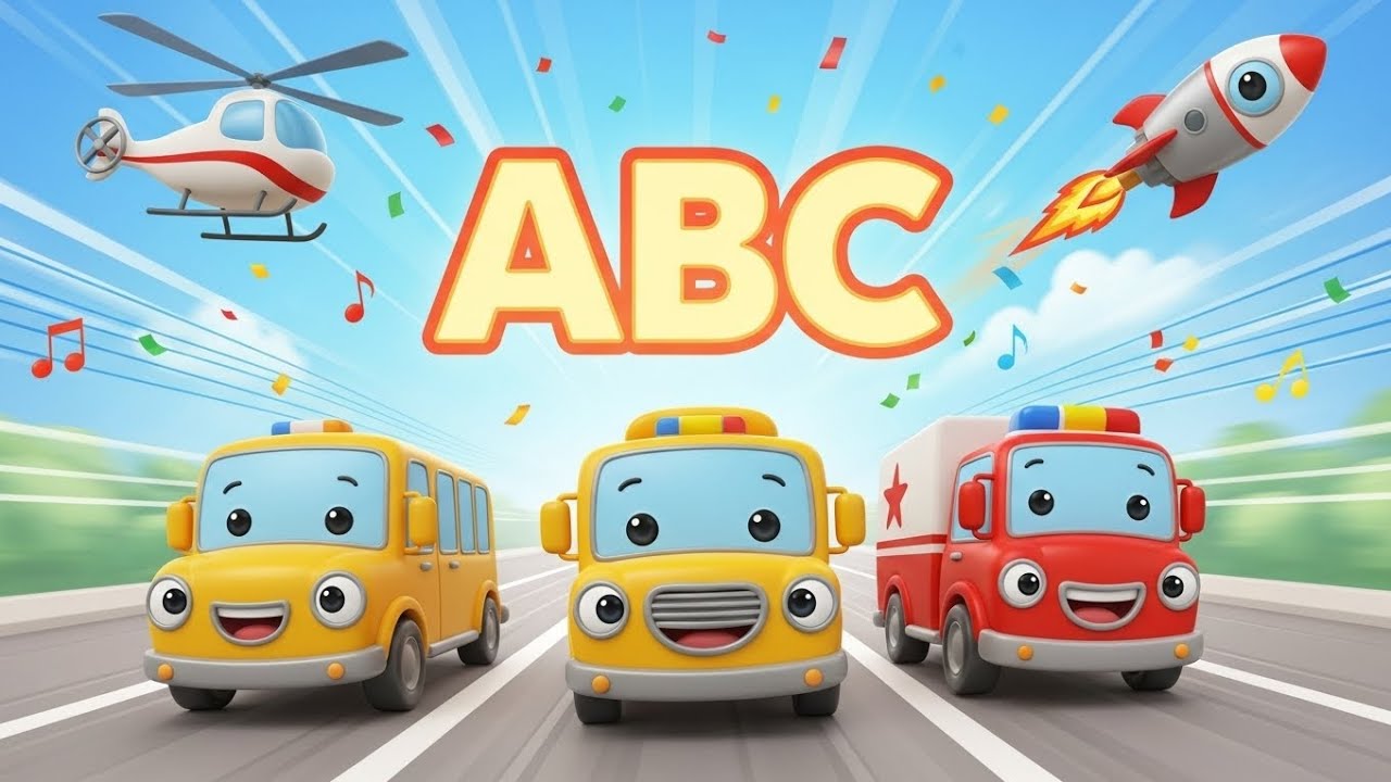ABC Vehicle Song for Kids ।A to Z Transport Song।😀#kidslearning #nurseryrhymes #nurseryrhymes #abcd