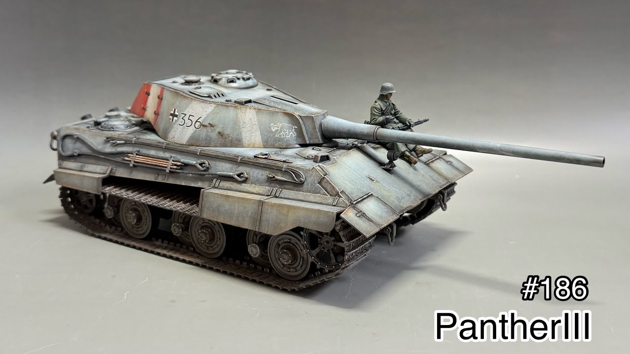 #186[戦車 プラモデル]Rocket Models 1/35 PANTHERⅢ assembly to finish!　ロケットモデルズ パンターⅢ 組み立てから仕上げまで！