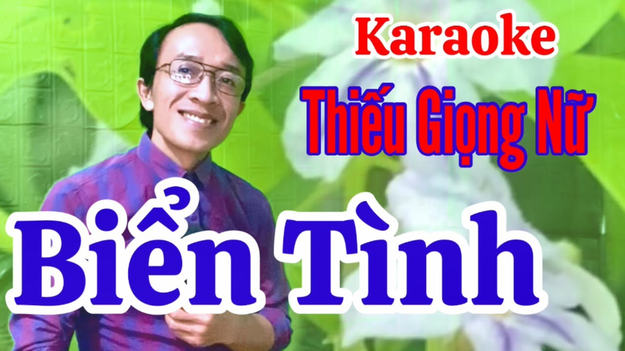 Biển Tình | karaoke Thiếu giọng nữ | Song ca với Quang Sang