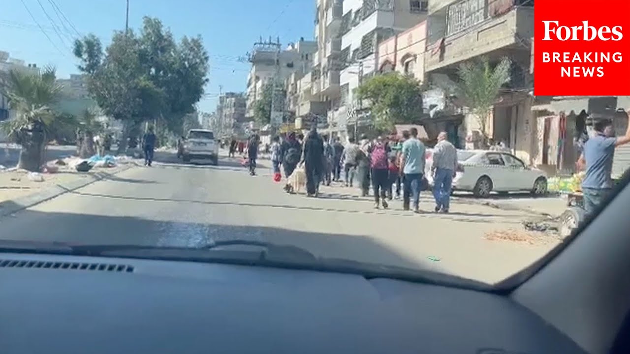 Gaza City Residents Evacuate After Israel Military's 24-Hour Warning