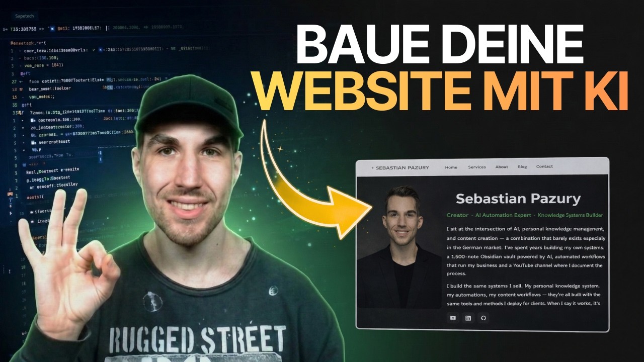 Claude Code hat meine komplette Website gebaut (ohne Coding-Erfahrung)