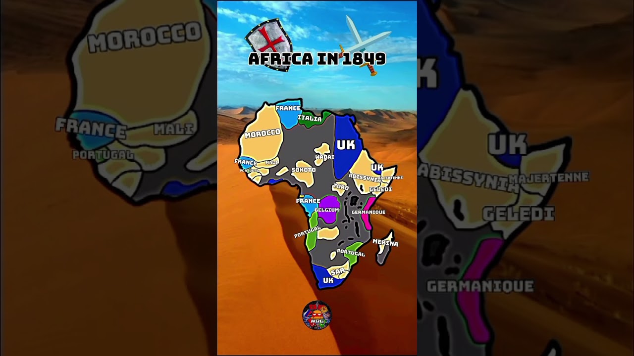 Africa 1849 #mapping #history #africa #map