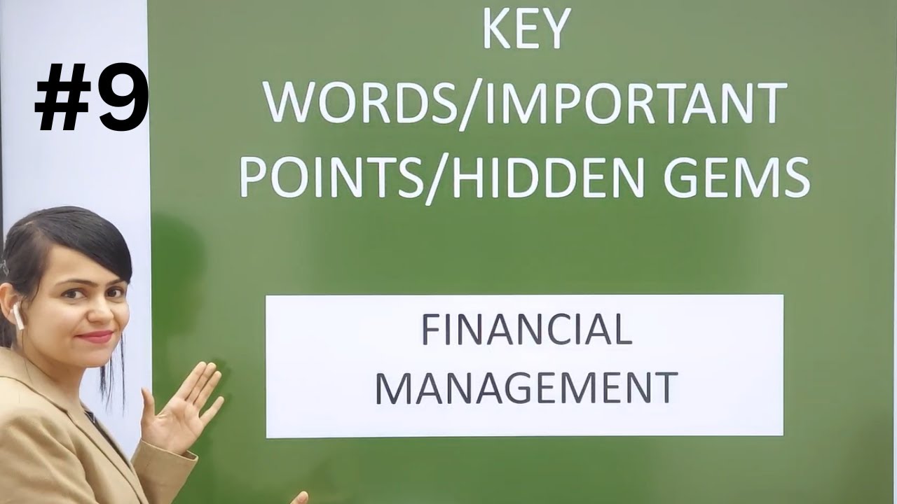# 9 KEYWORDS | FINANCIAL MANAGEMENT | Full Revision of Financial Management | Class 12th BST. | VCC