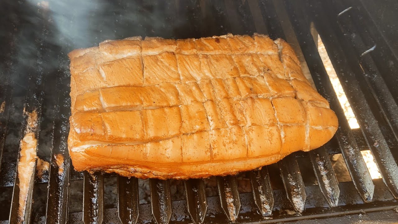 COSTILLAR DE CERDO ENTERO A LA PARRILLA, CON PIEL TREMENDO 🔥💪