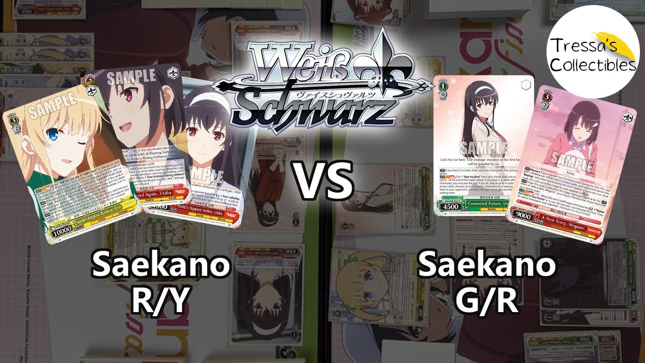 Saekano (R/Y) vs. Saekano (G/R) [Weiss Schwarz TCG]