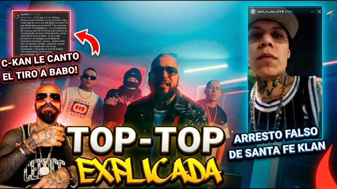 Top Top Explicada / Dharius, Gera MX, MC Davo, C-Kan, La Santa Grifa TODOS Vs Santa Fe Klan