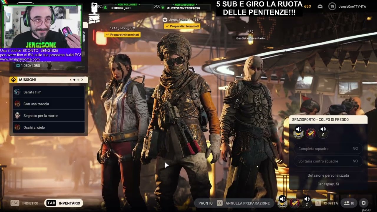 live ESPERIMENTO su ARCraiders!
