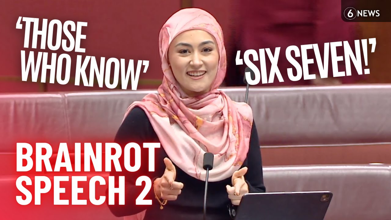Senator delivers second BRAINROT speech in parliament: 'SIX SEVEN!'