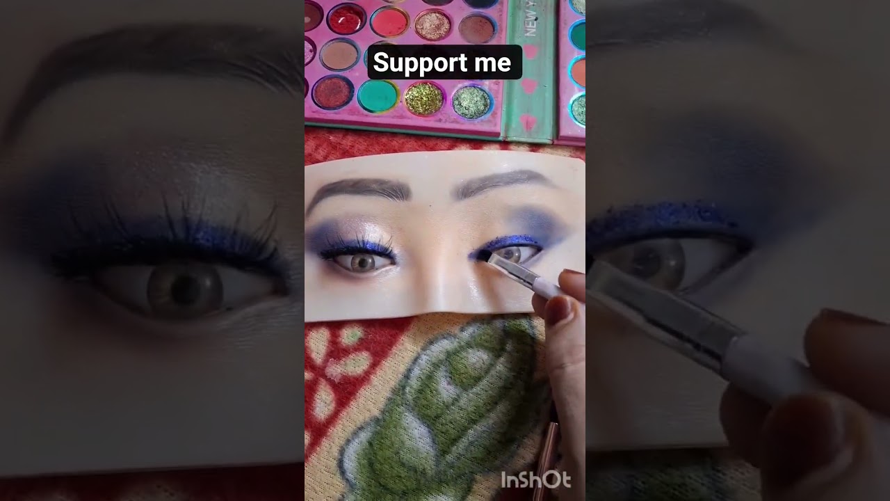 Blue dress eye makeup tutorial  💙 