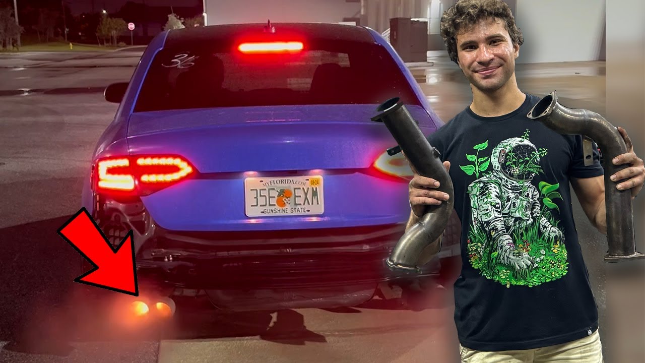 THIS EXHAUST MOD MADE MY AUDI S4 SHOOT FLAMES...