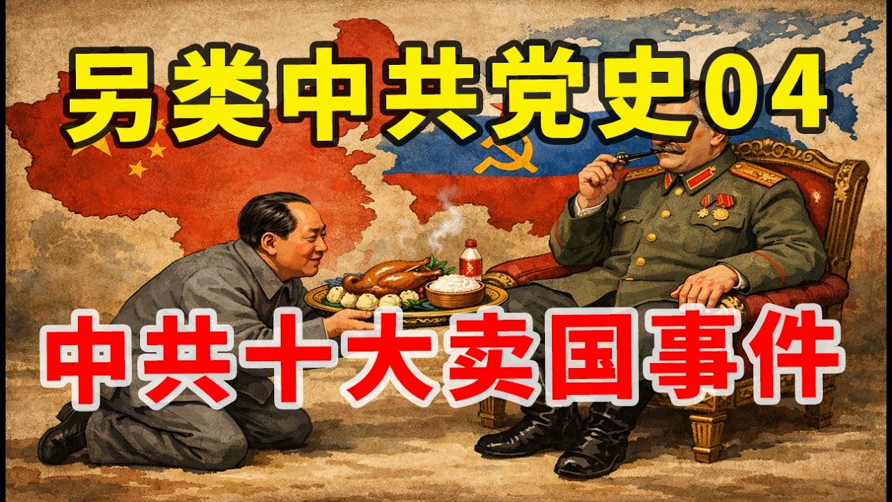 【另类中共党史04】震碎粉红三观！盘点中共、毛泽东十大卖国、叛国汉奸事件（部分）