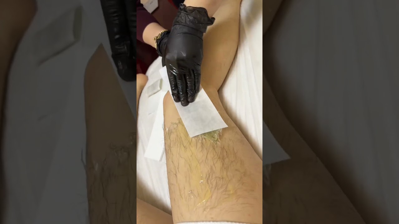 Waxing Leg Hair Removal, Whitening and Beauty😱 #shorts #waxing #armpitwax #hairremoval #skincare