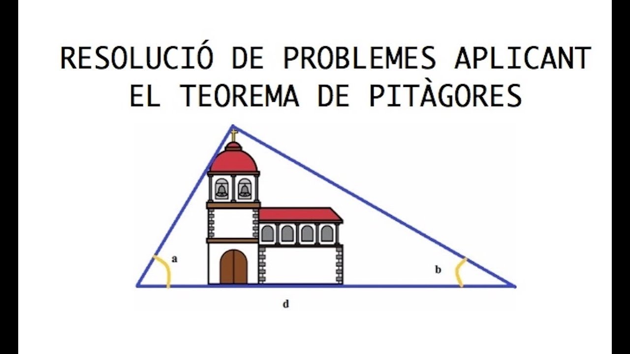 Resolució de problemes aplicant el Teorema de Pitàgores I - Matestube