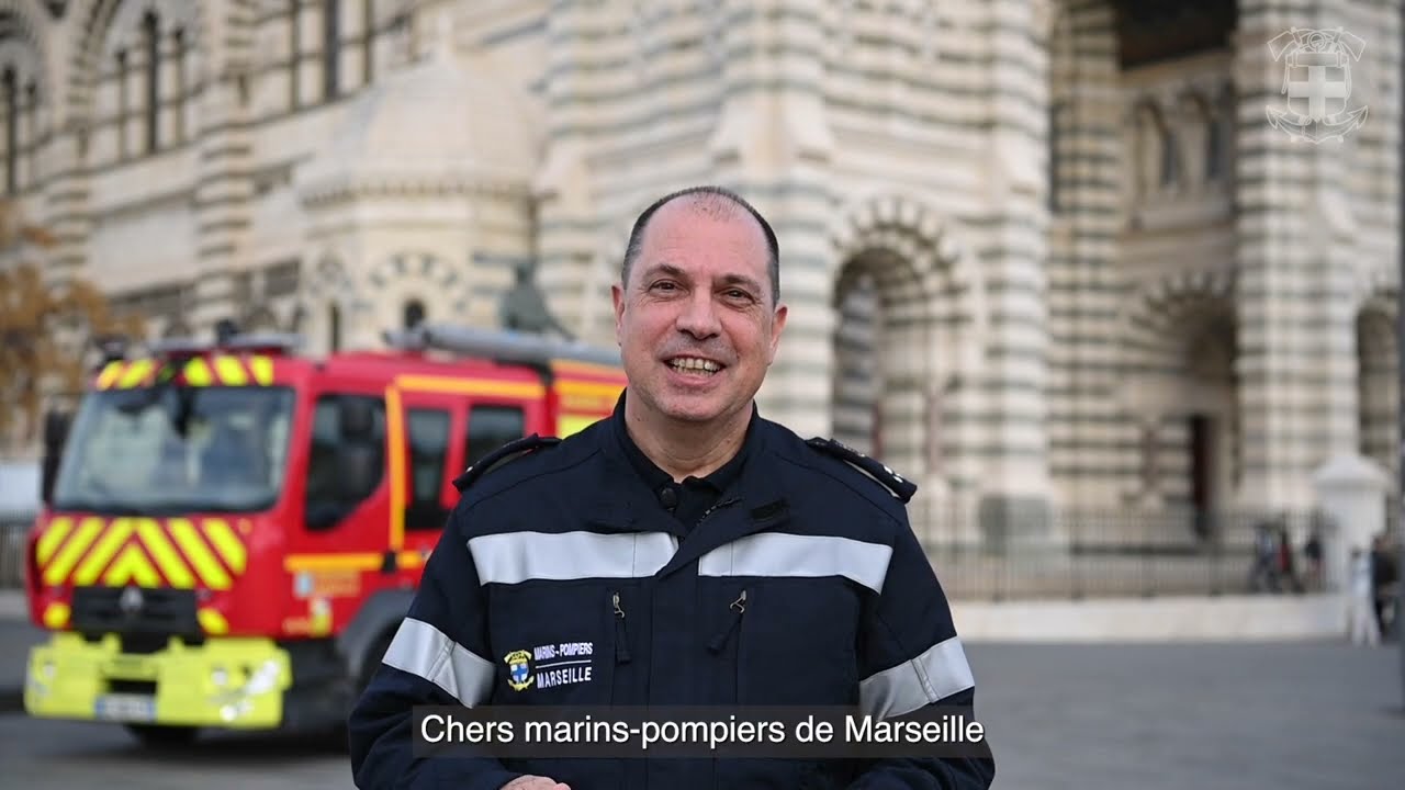 Vœux du vice-amiral L.Mathieu aux marins-pompiers de Marseille - 2024