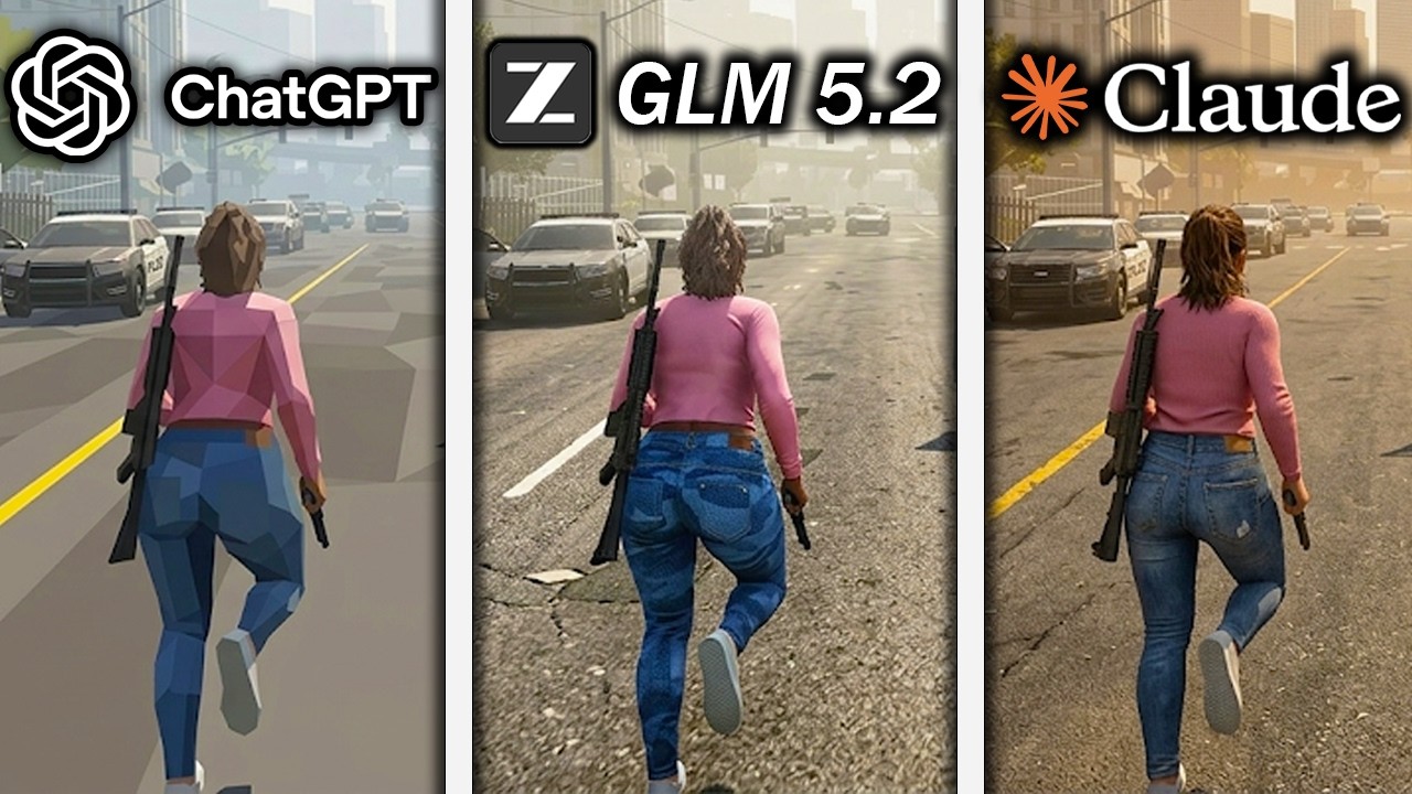 ChatGPT vs GLM 5.2 vs Claude Make GTA 6