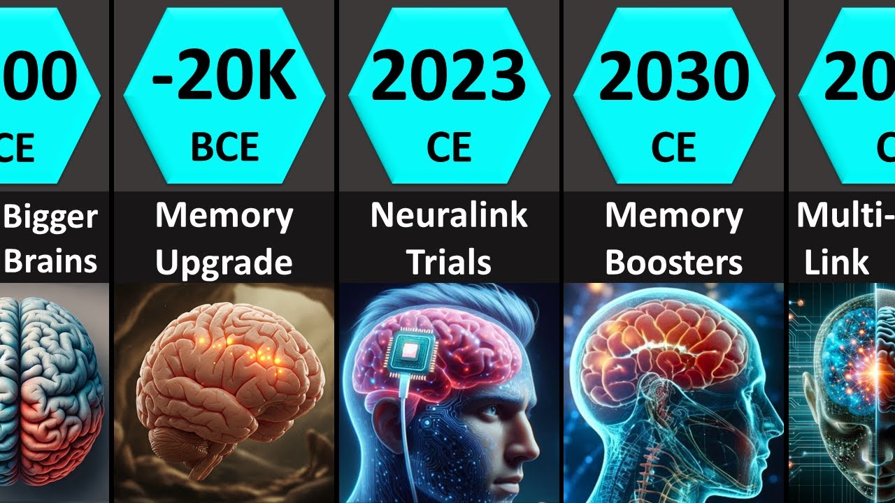 Human Brain Timeline: From Apes to AI-Enhanced Minds