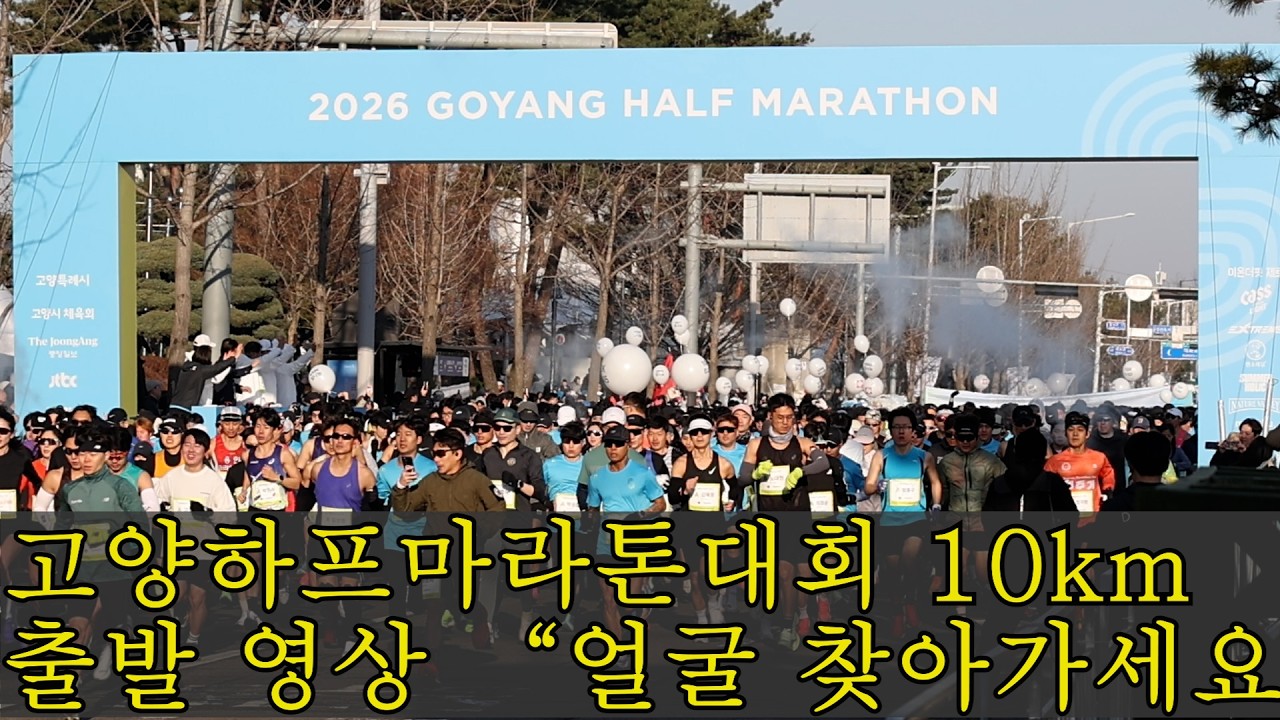 2026고양하프마라톤대회 10km 출발영상 