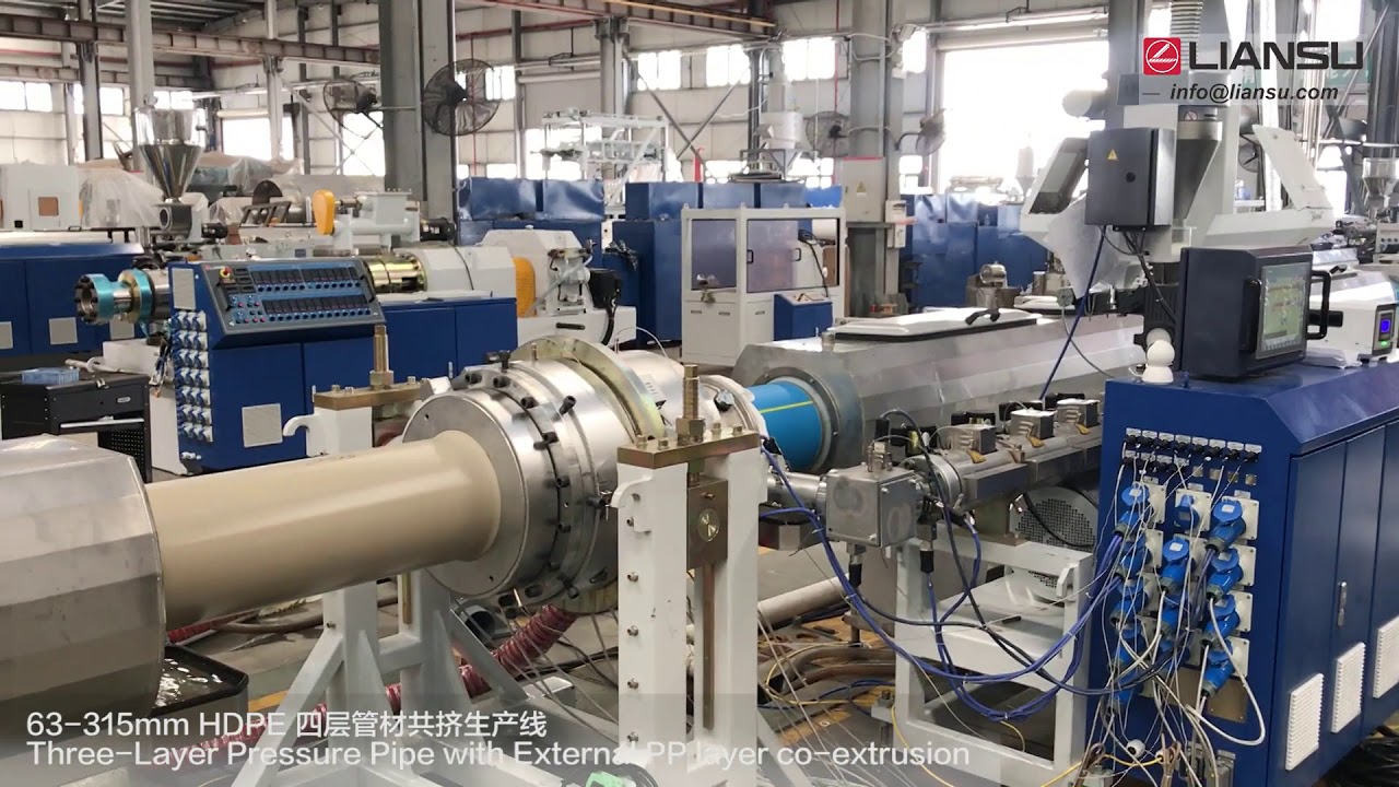 Liansu｜63-315mm PE Multi-layer Pipe Production Line