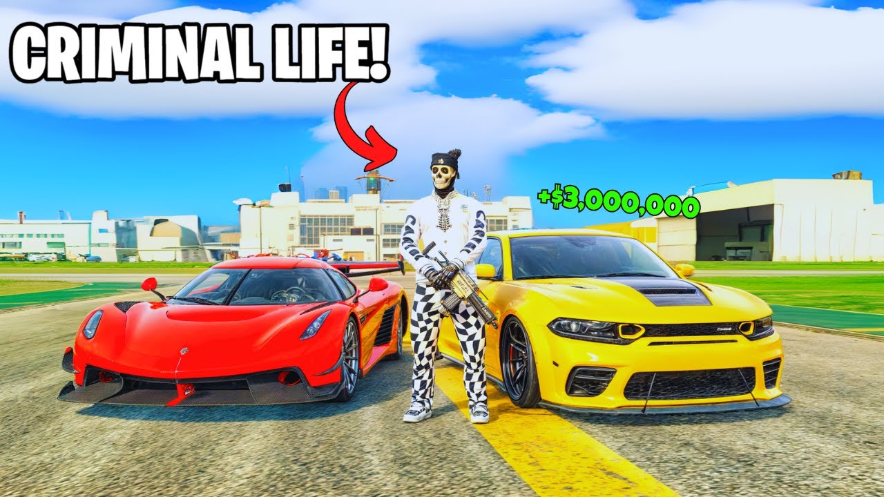 Я провел 24 часа в роли ПРЕСТУПНИКА в GTA 5 RP!