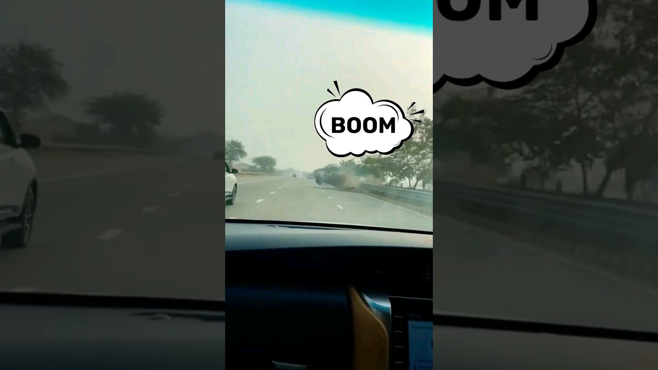 Thar accident on highway#shorts  #thar #swift #creta #seltos #nexon #tata #ytshorts #cartoon #car