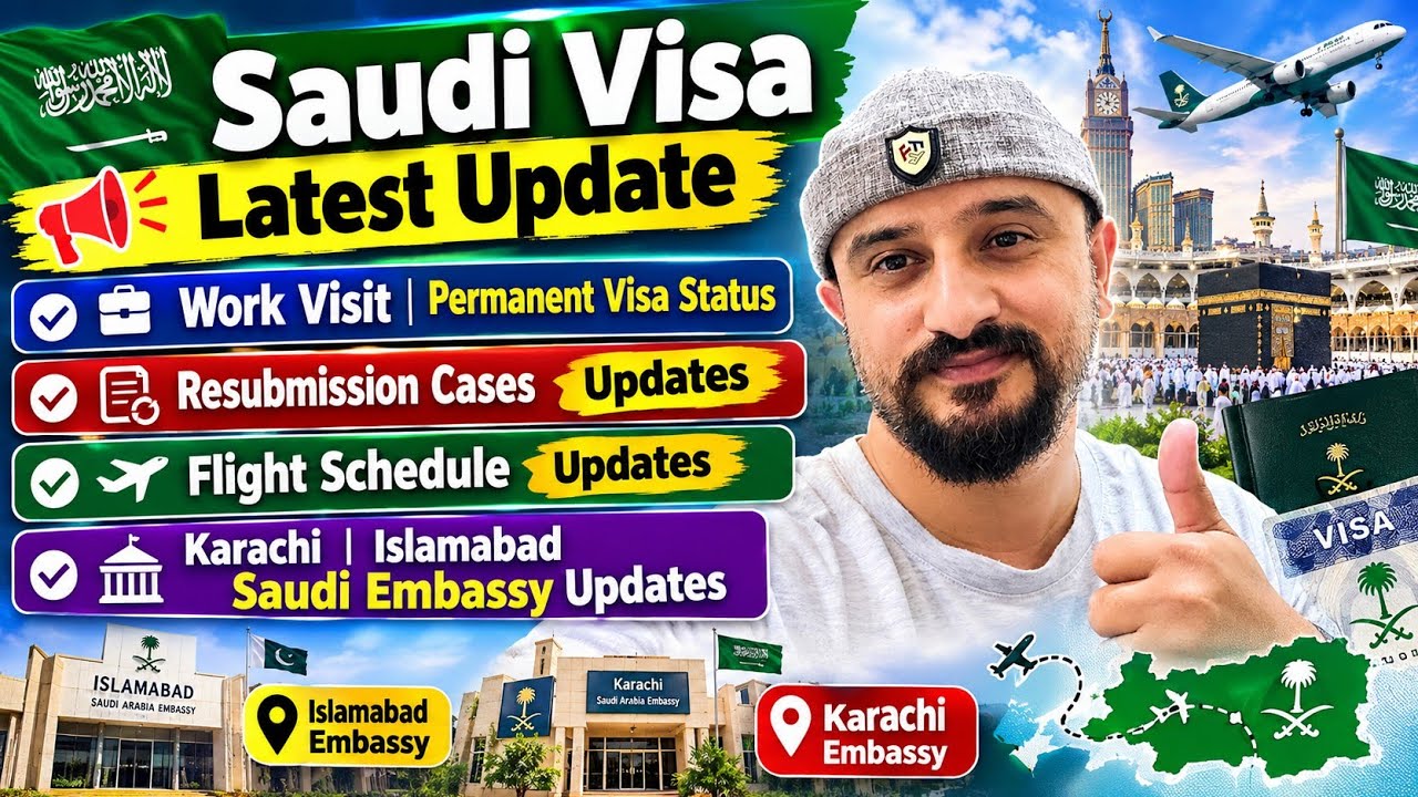 Saudi Visa Latest Update  🇸🇦|Work Visit & Permanent Visa Status|Resubmission Cases|Flight Schedule