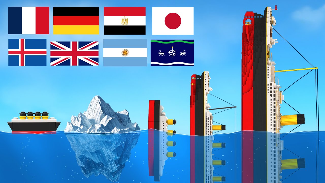 $1 to $1000 LEGO Titanic World Tour (Part 3) - Floating Sandbox