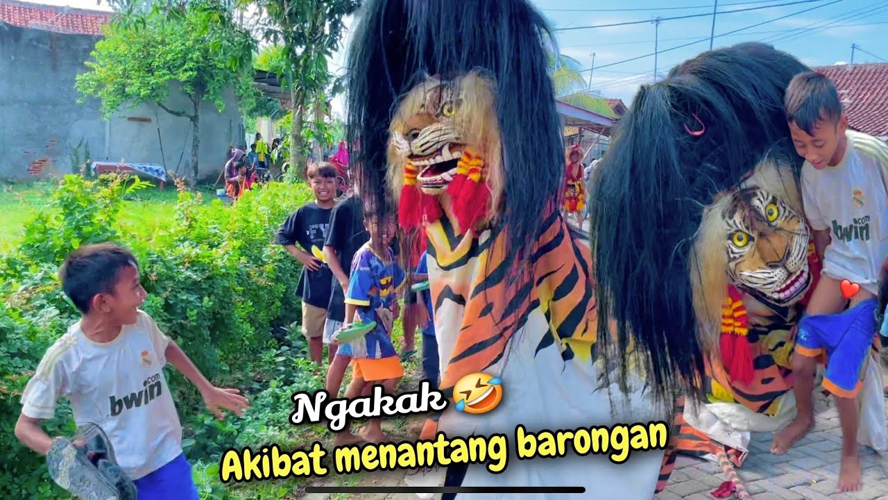 Bikin Ngakak Akibat Menantang Barongan !! Seni Barongan Blora Klono Mustiko Joyo live Ndenguk