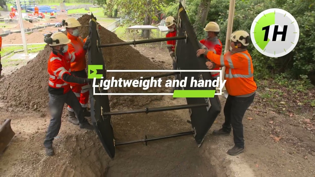 Inflatable trench shoring