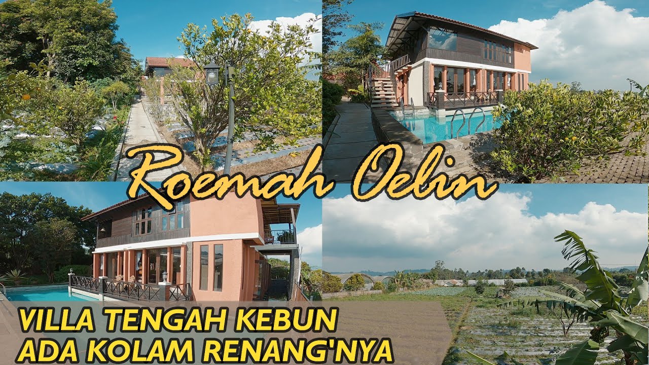 Villa tengah kebun tapi ada kolam renangnya! | Roemah Oelin | Villa Private Pool di Pedesaan Lembang