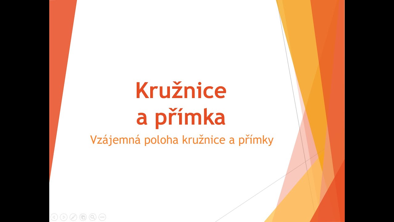 Vzájemná poloha přímky a kružnice