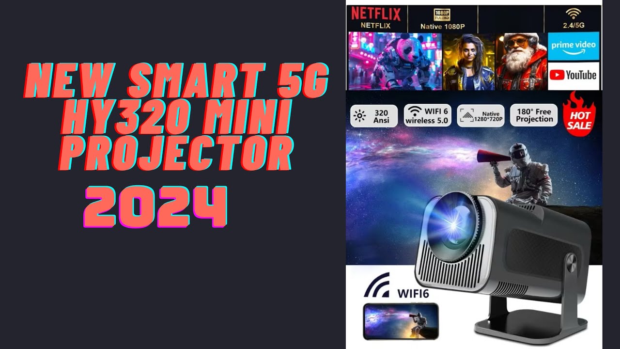 РАСПАКОВКА: ПОРТАТИВНЫЙ МИНИ-ПРОЕКТОР HY320 5G 2024