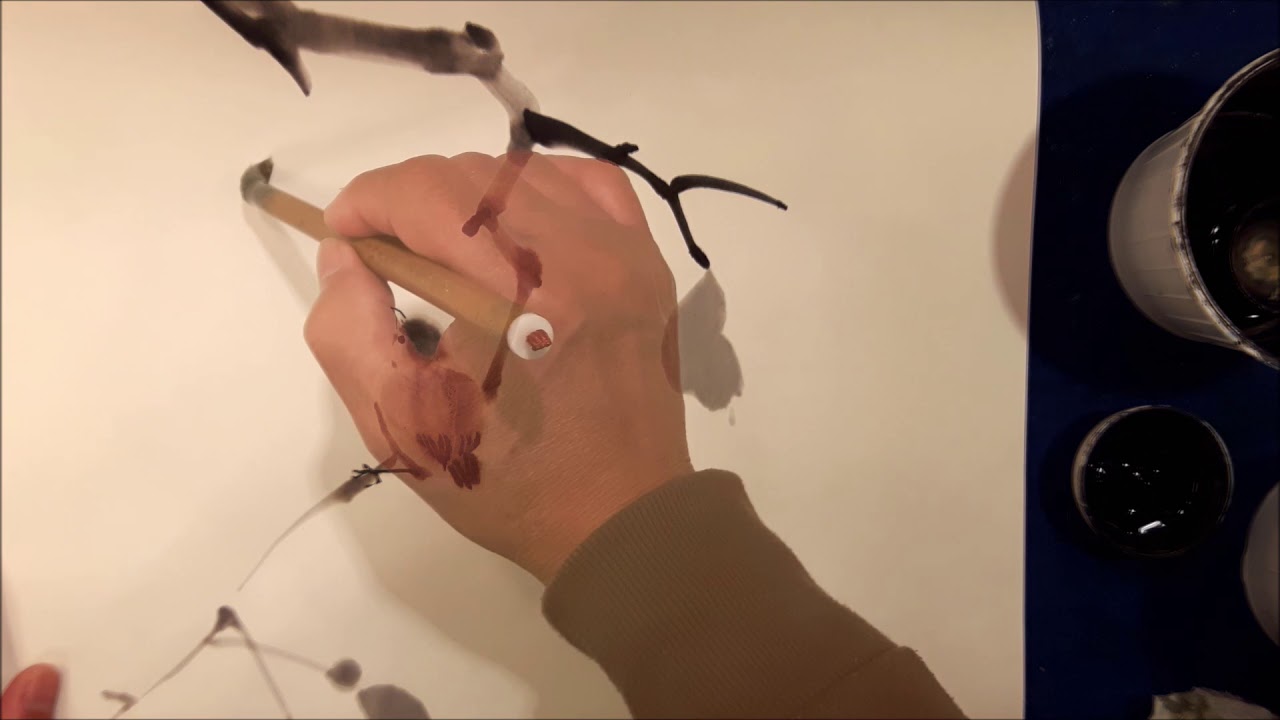 Sumi-e painting style